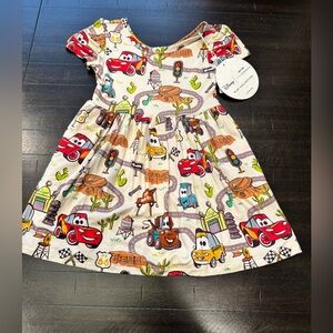 Little Sleepies NWT Disney Pixar Cars Radiator Springs Skater Dress Size 2T